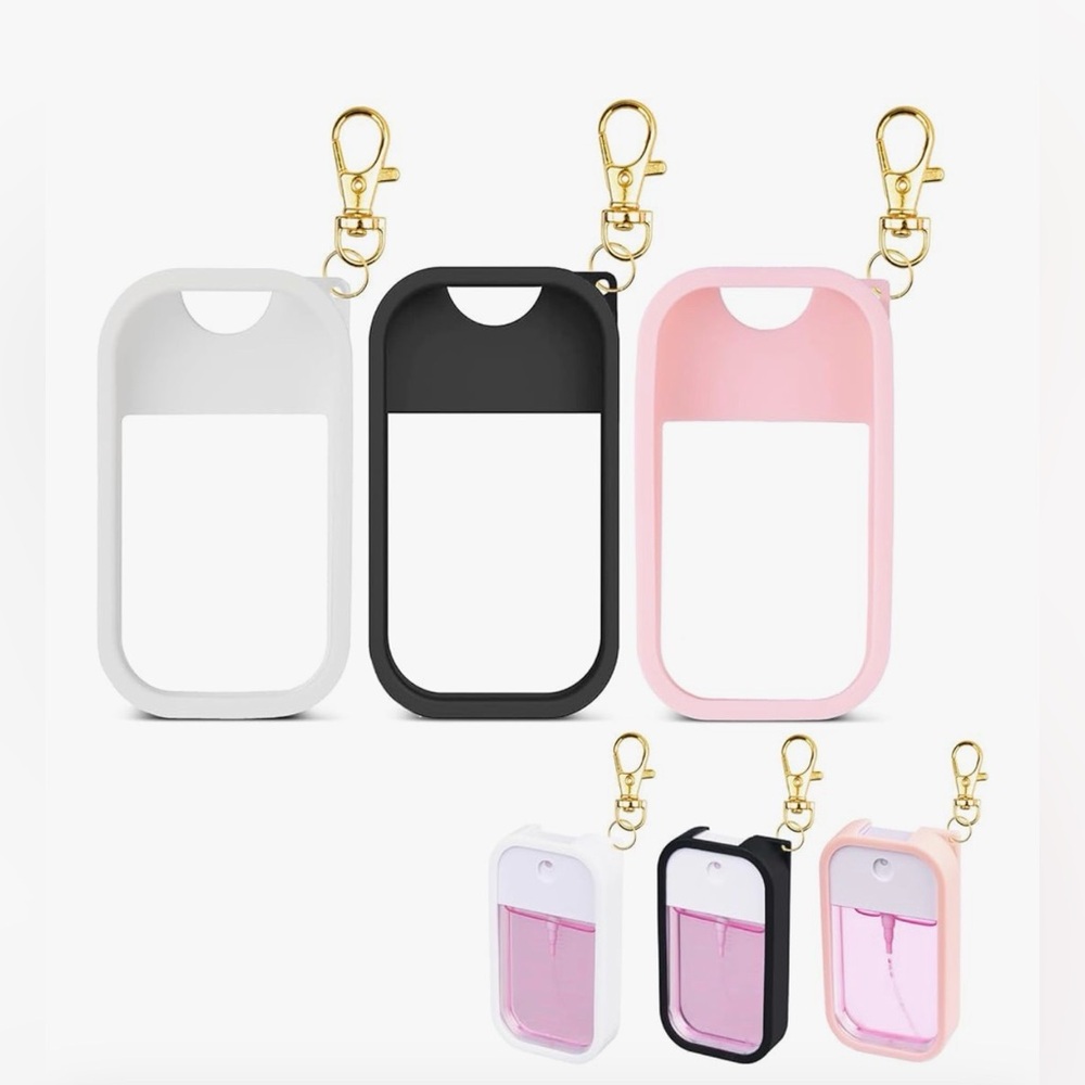 Silicone Hand Sanitizer Holder Keychains